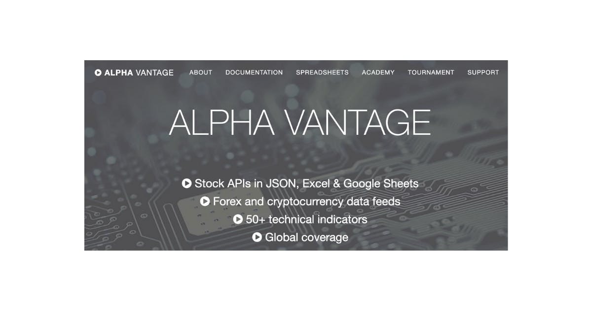 Alpha Vantage API for Fintech Apps