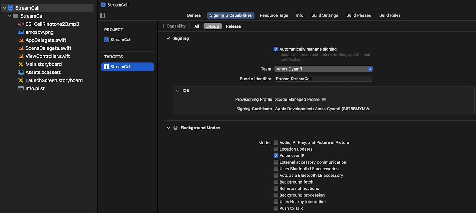 Setting Background Modes and Device Capability Privacies in iOS Apps