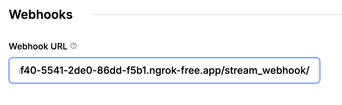 Webhook URL