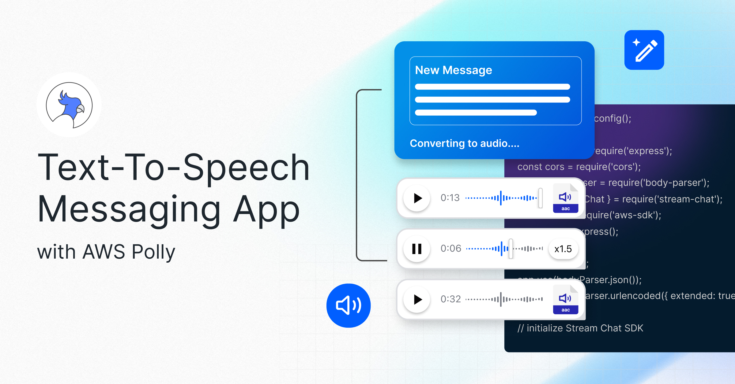 A header image showing text and audio UI