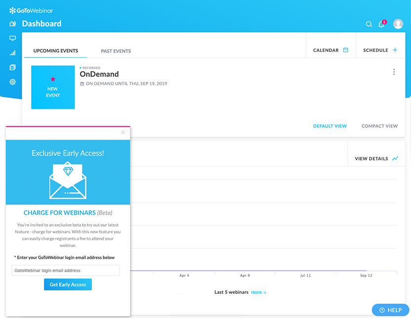 In-App Messaging GoToWebinar Example