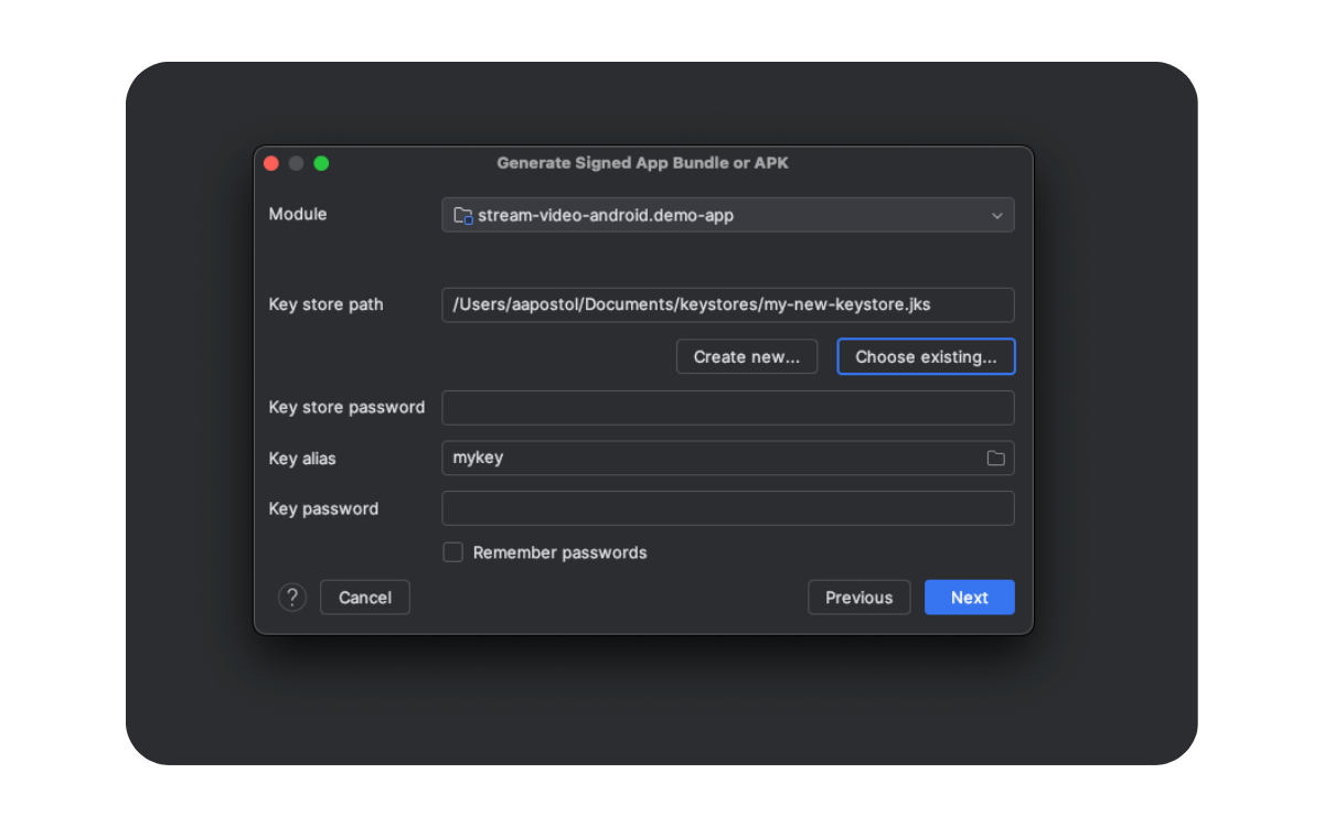 Sign with a Keystore in Google Play