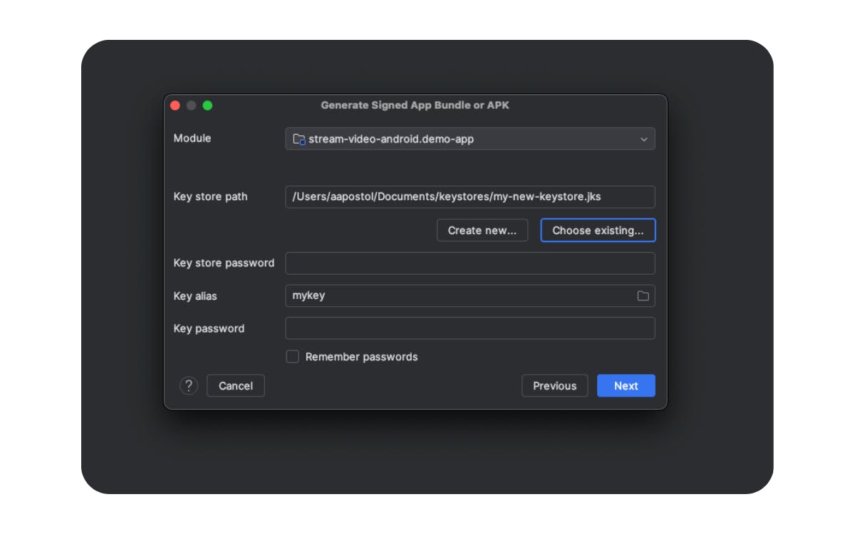 Sign with a Keystore in Google Play