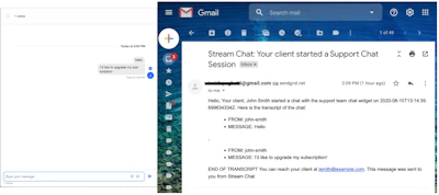 Save and Send Chat Transcripts with SendGrid