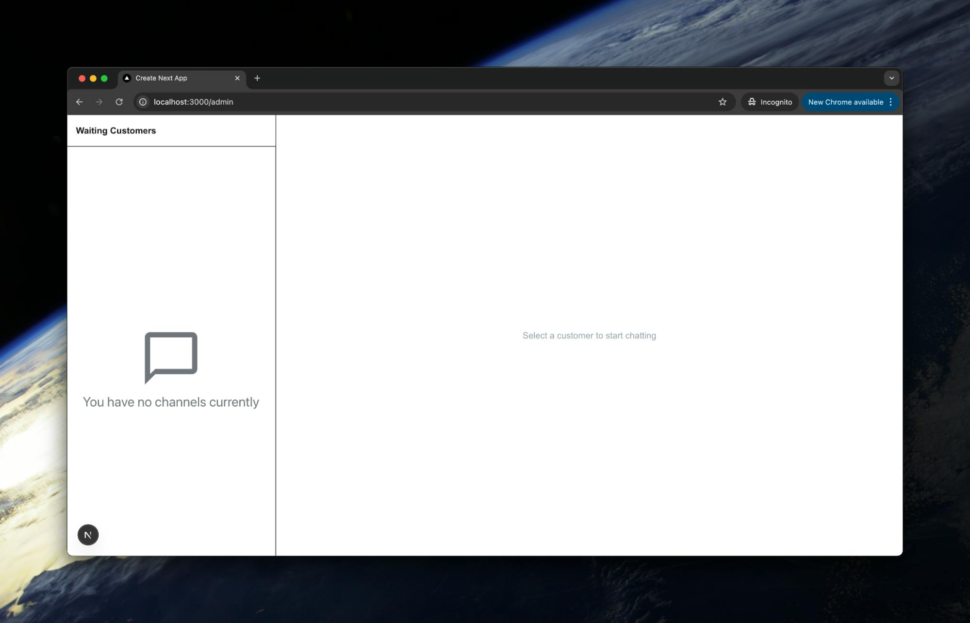 Sales chat widget on product page