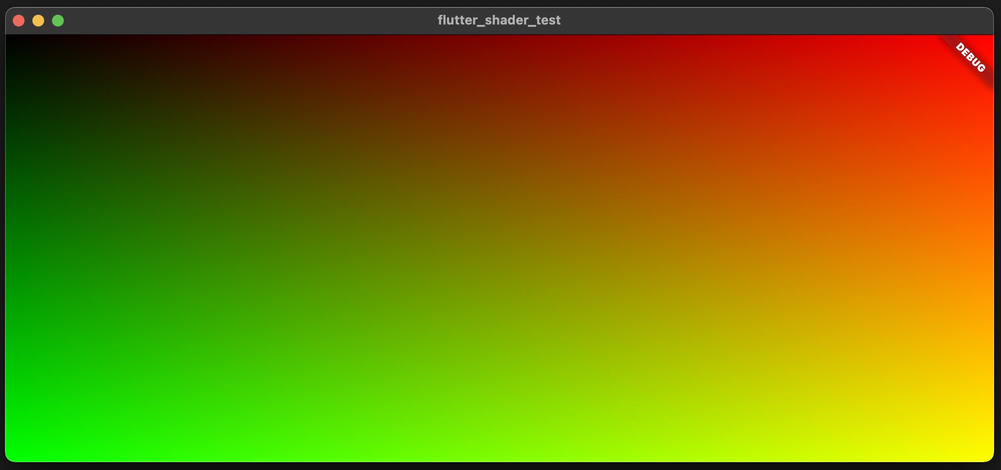 Flutter shader rainbow colors