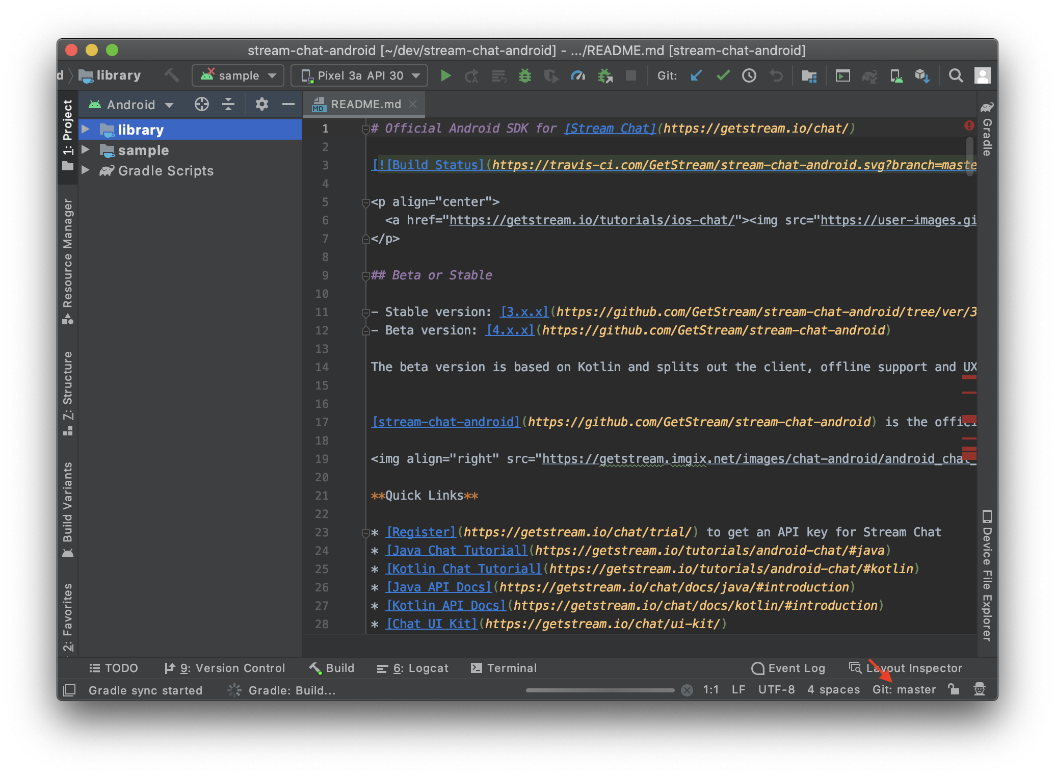 import from github android studio