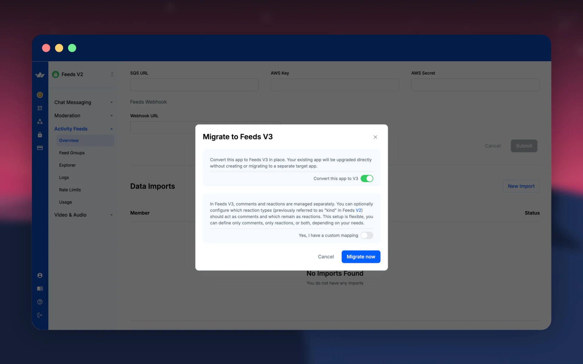Feeds Dashboard Migration