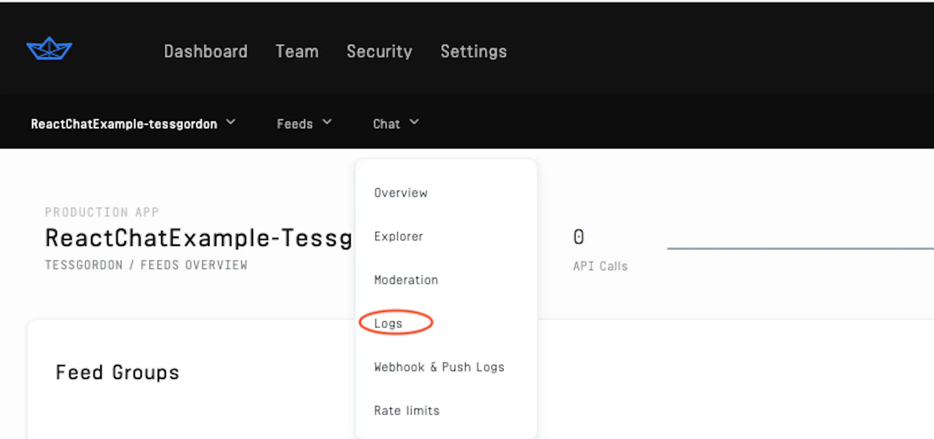 New Feature: Chat API Event Logs in Your Stream Dashboard