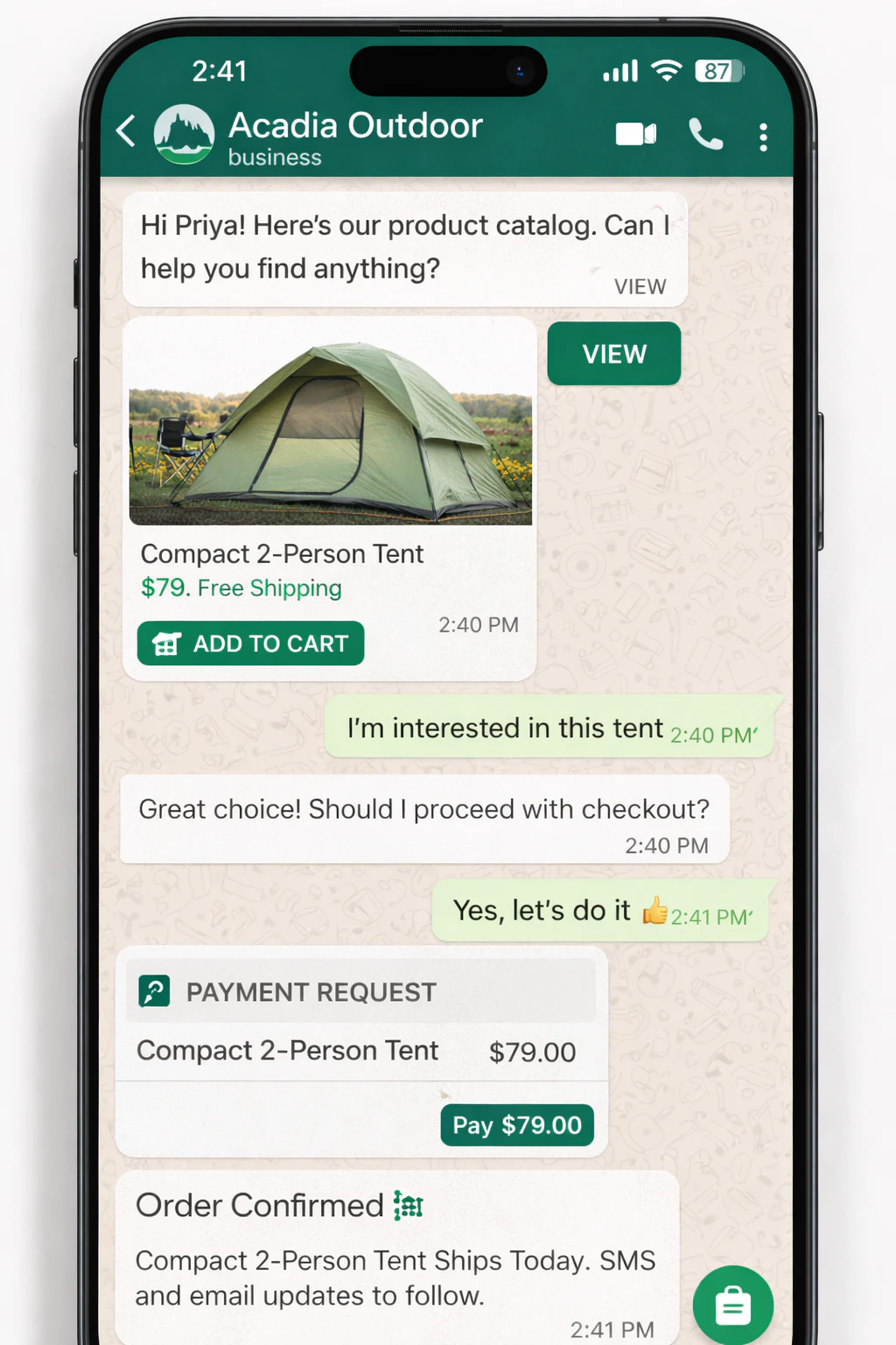 Embedded Commerce & Business Messaging as Utility Expansion in WhatsApp