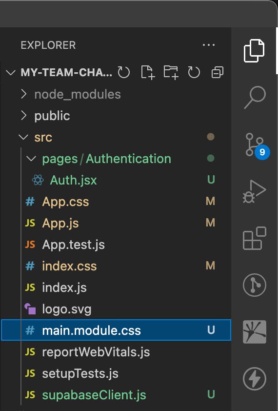 Frontend folder structure