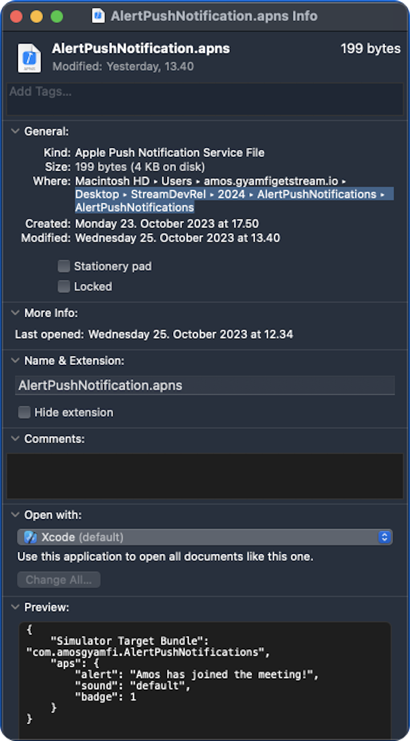How To Test Remote Push Notifications With iOS Simulators