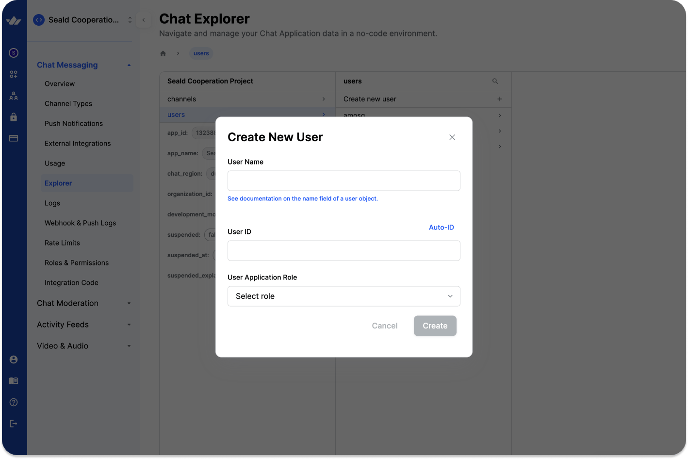 Create a new user
