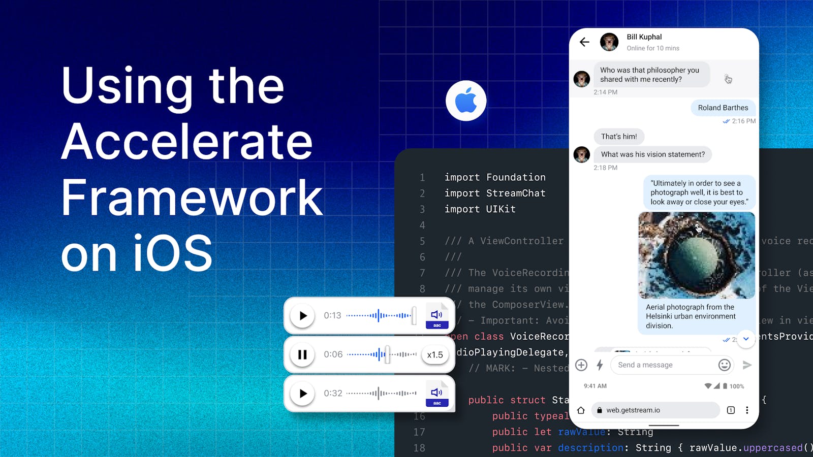 For Stream - Boost Performance by Over 100x Using the Accelerate Framework