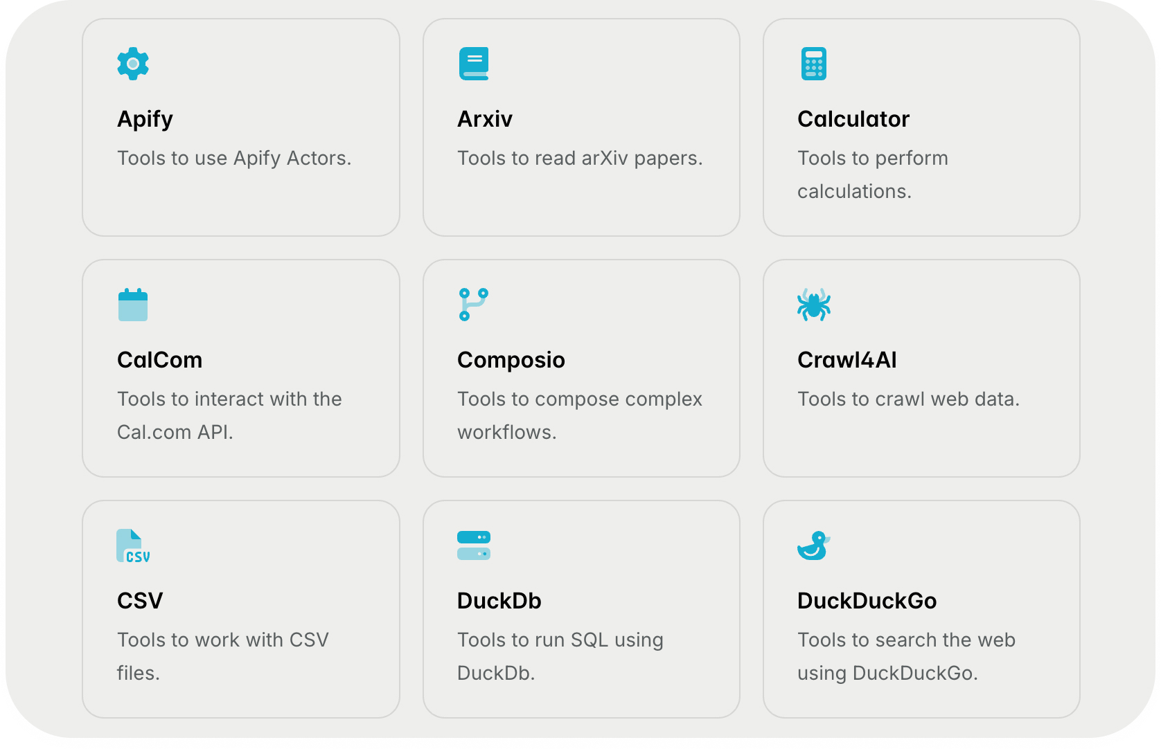 External agent tools