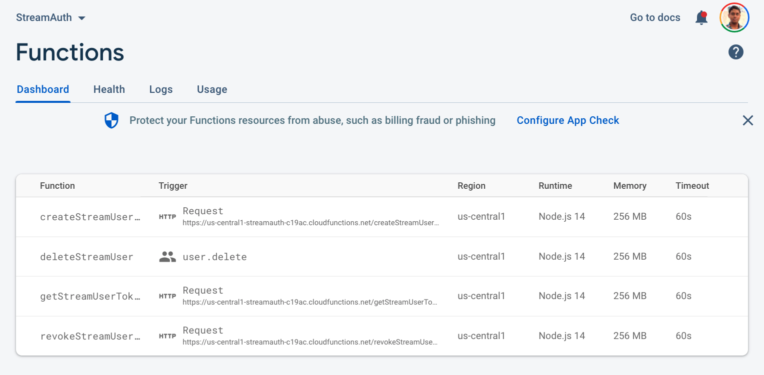 Firebase functions