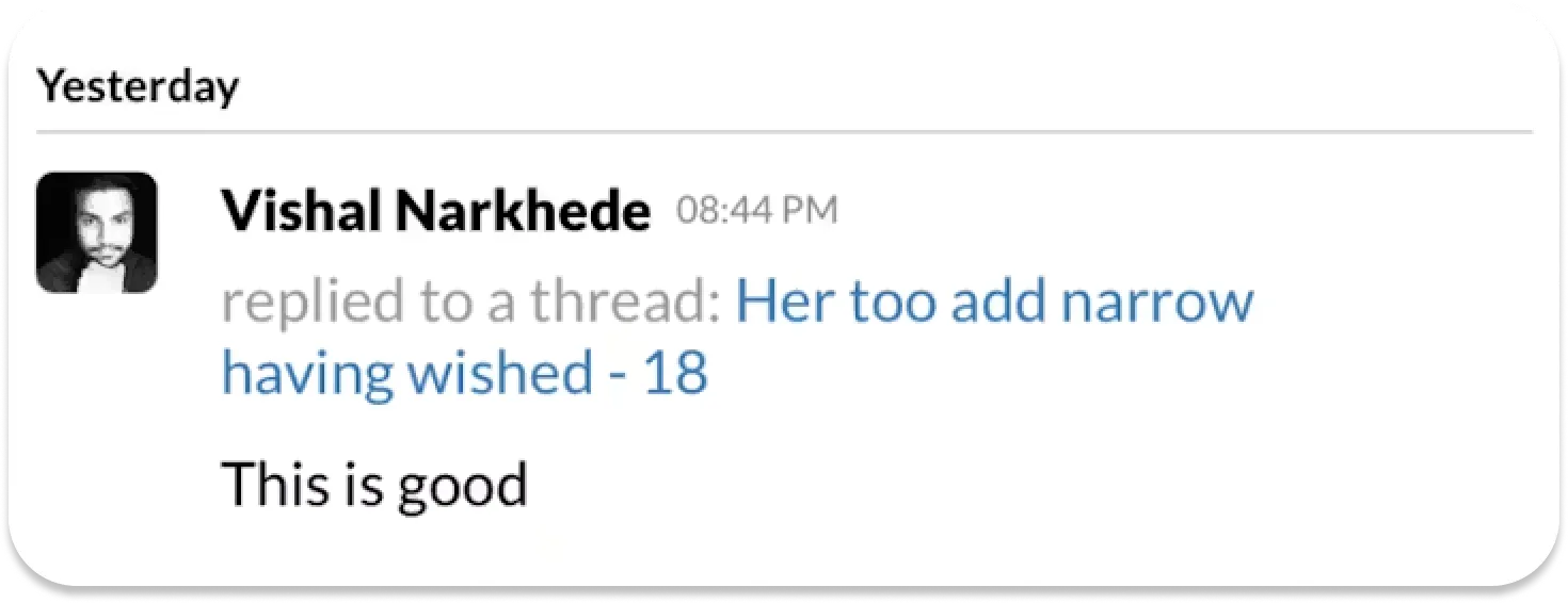 Threads Screen