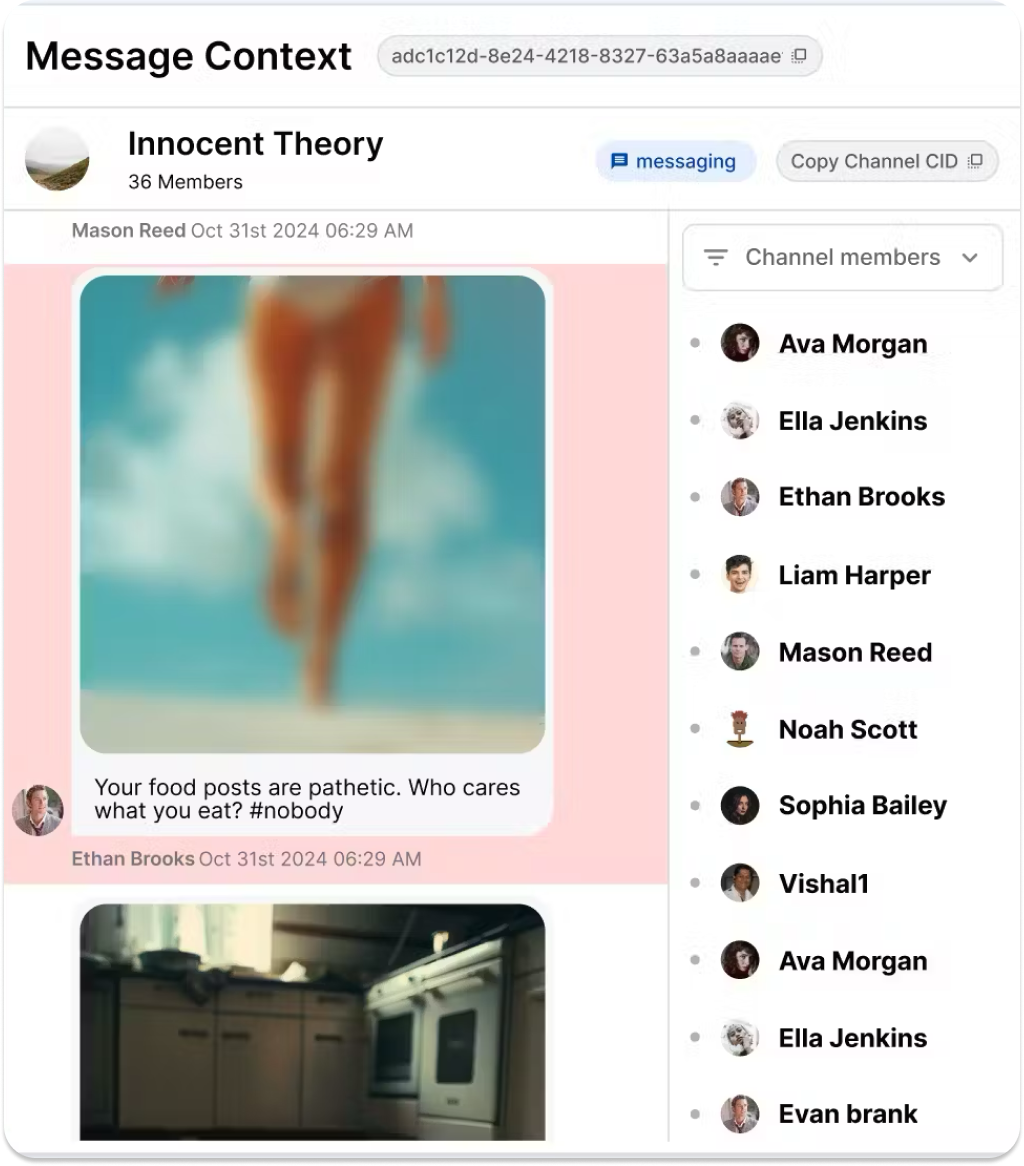 Feed moderation