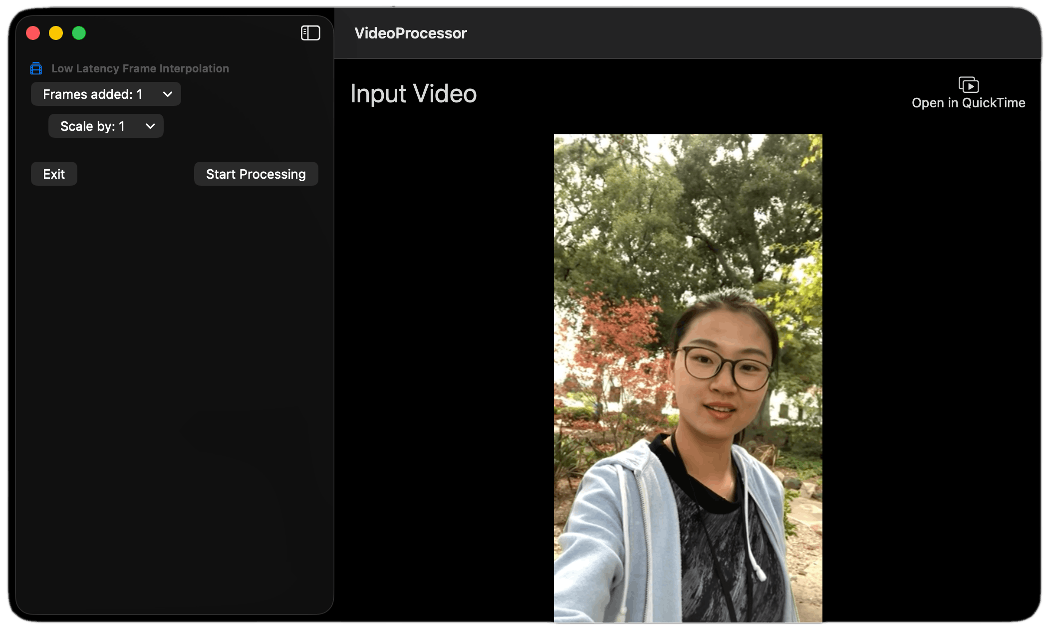 Add Low Latency Frame Interpolation