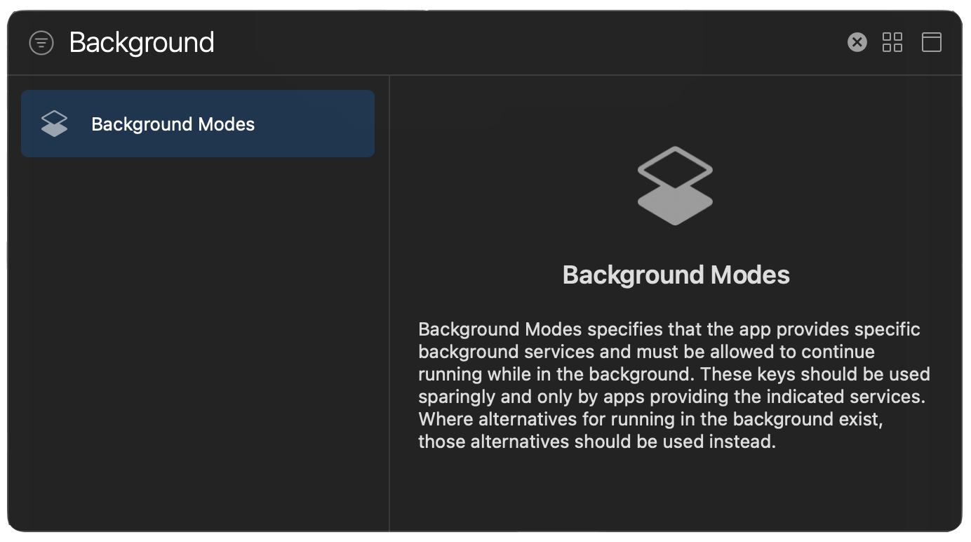What are background modes?