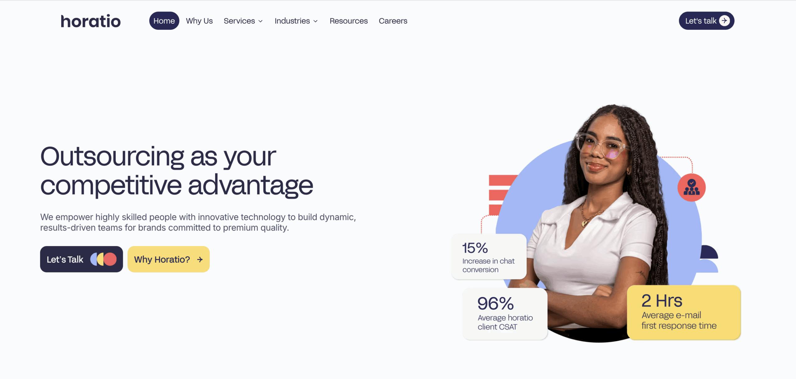 Horatio moderation landing page