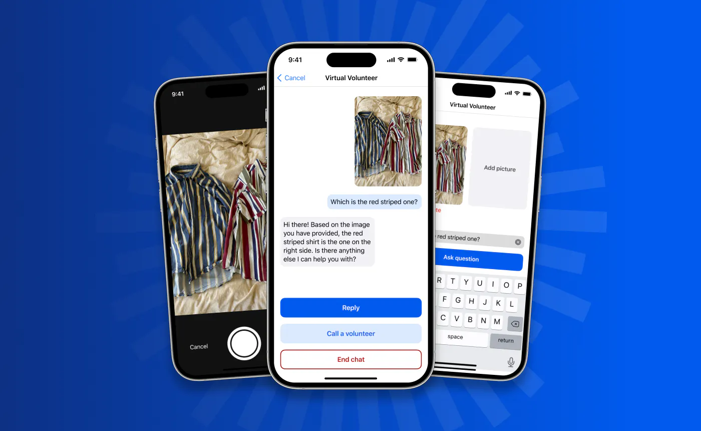 Be My Eyes' "Virtual Volunteer" app