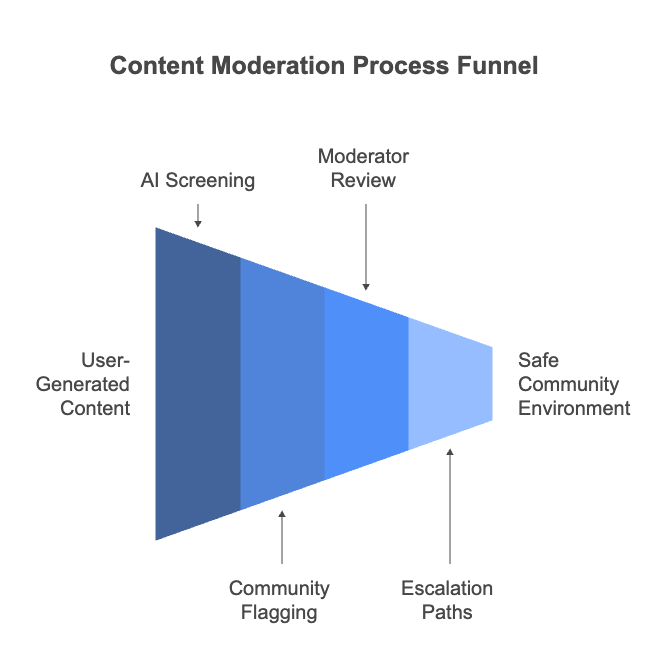 Content Moderation Process Funnel
