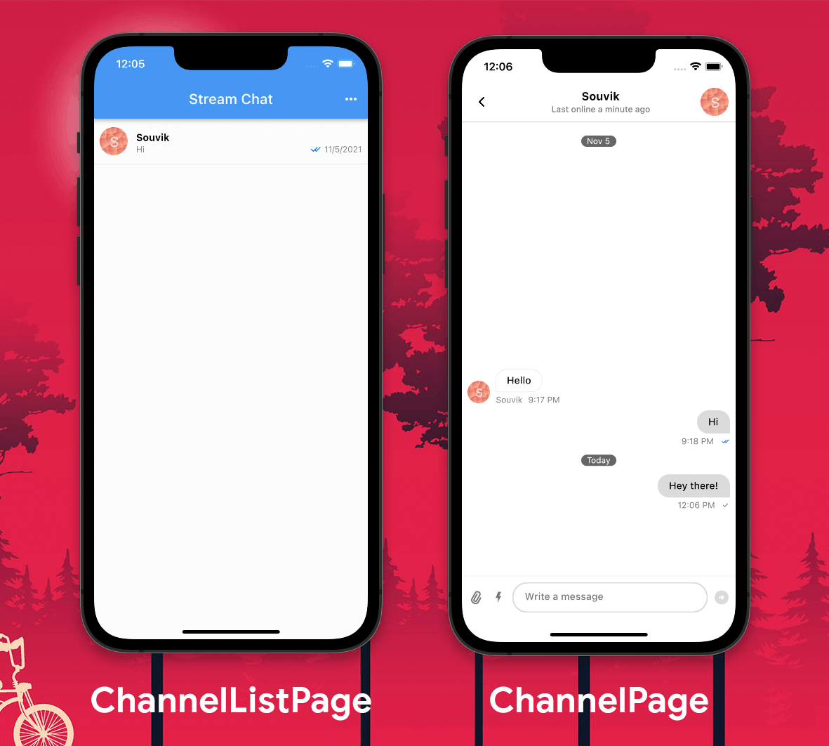 Stream channels pages for ChannelList and ChannelPage