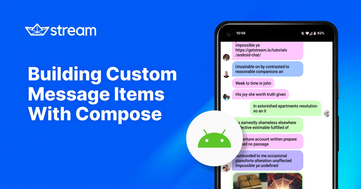 Custom message list items feature image