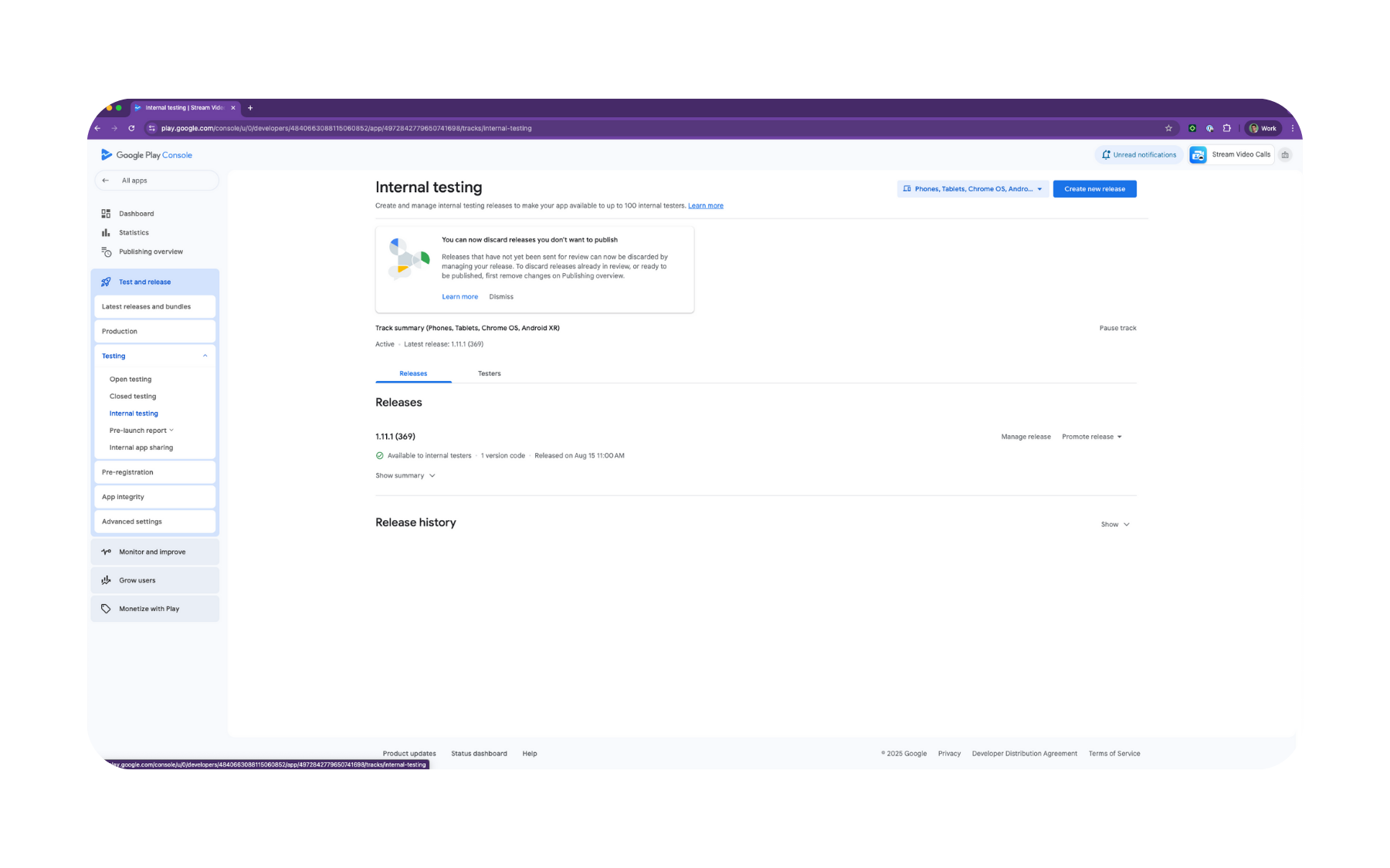 Internal Testing of Your App in Google Play
