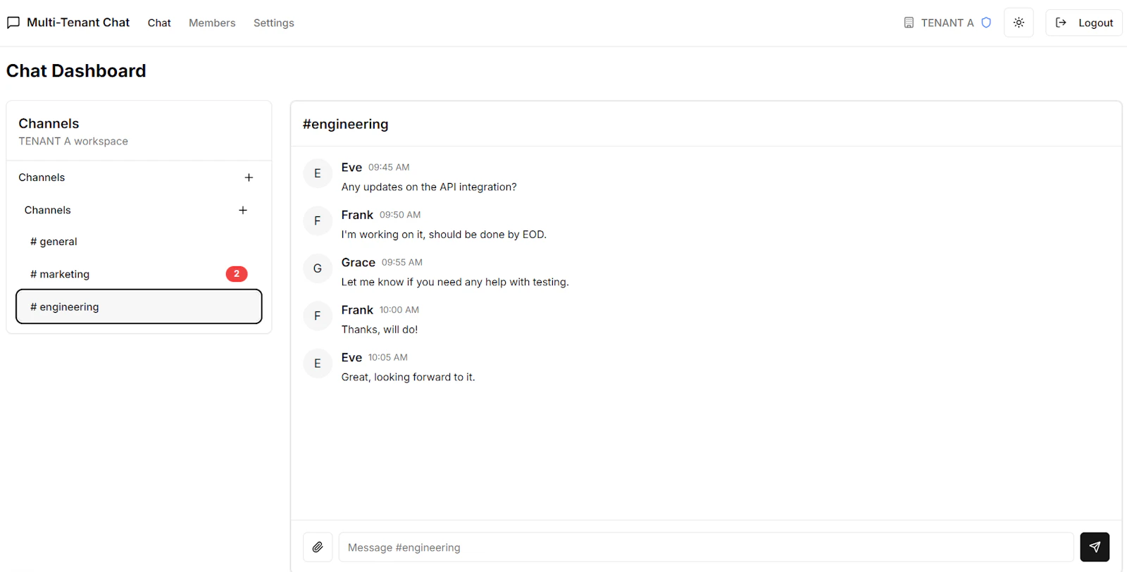 How to Build a Multi-Tenant Chat System with Go and Stream