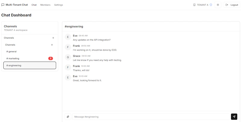 How to Build a Multi-Tenant Chat System with Go and Stream