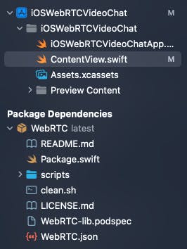 WebRTC package dependencies