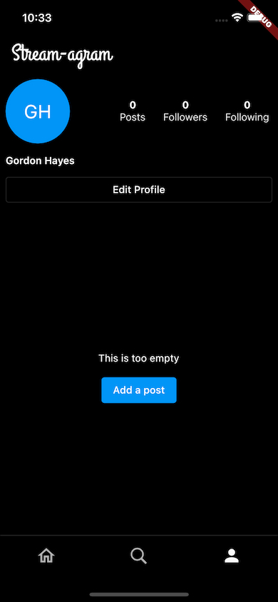 Instagram Profile Screen