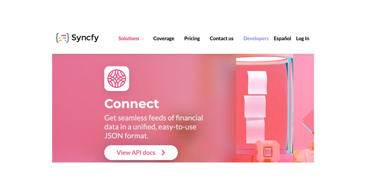 Syncfy API for Fintech Apps