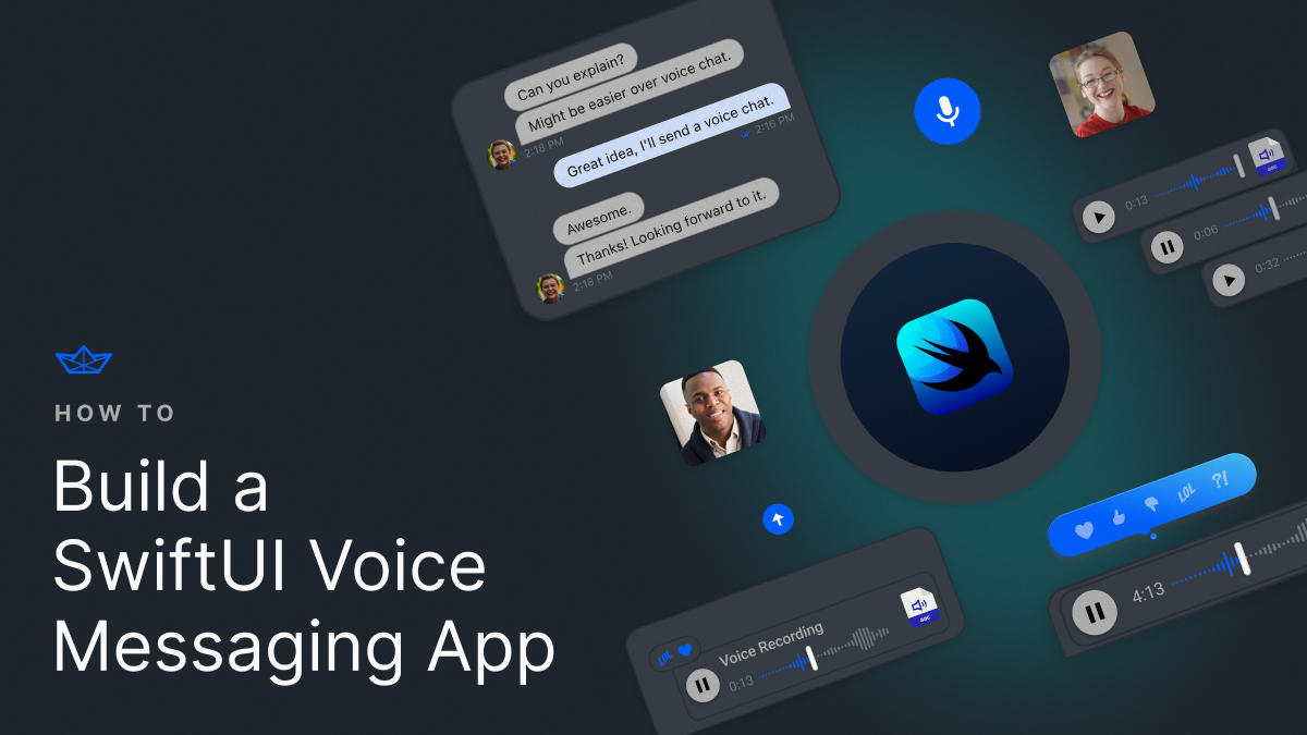 SwiftUI voice messaging header image