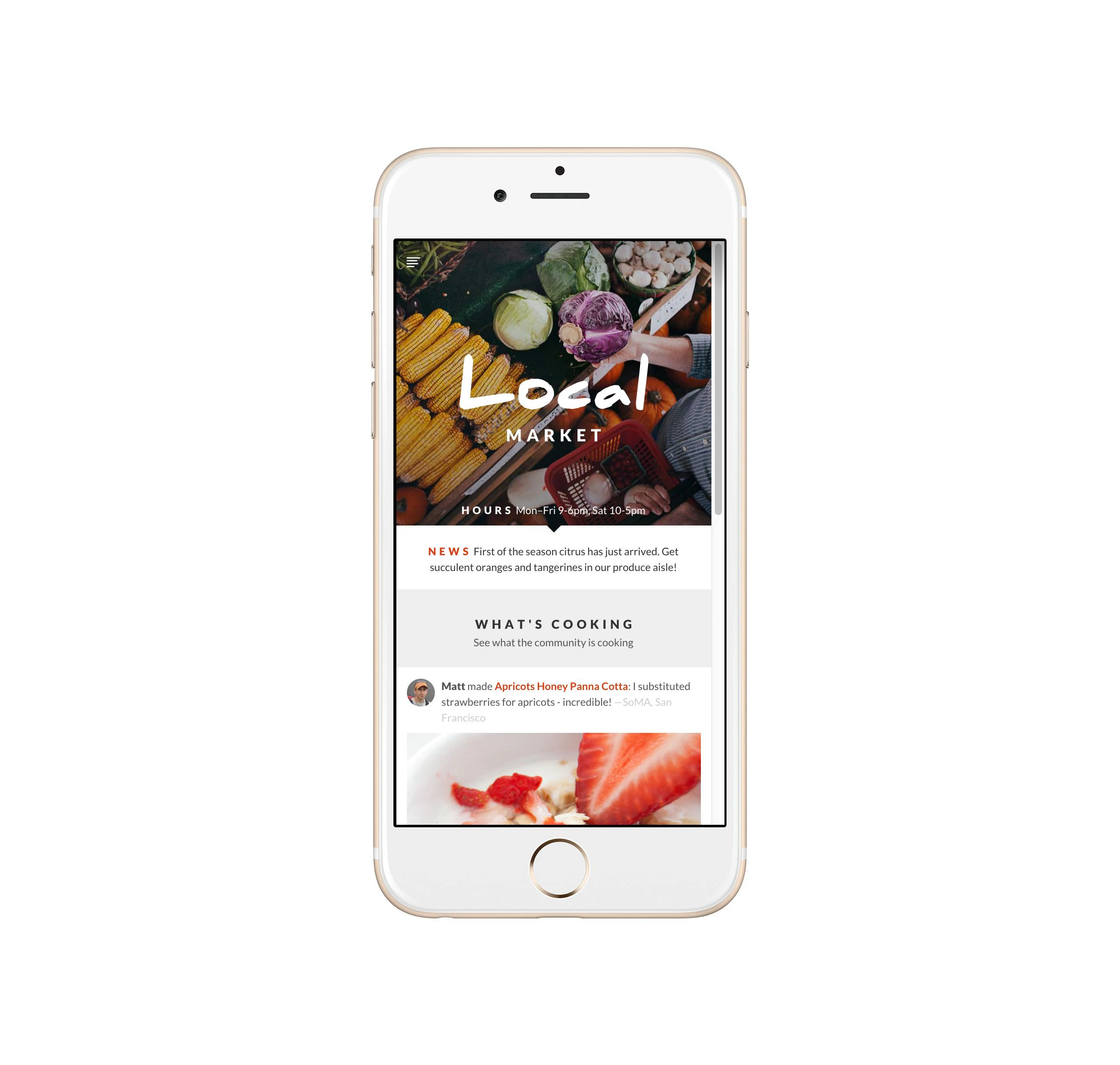 Localmarket homepage