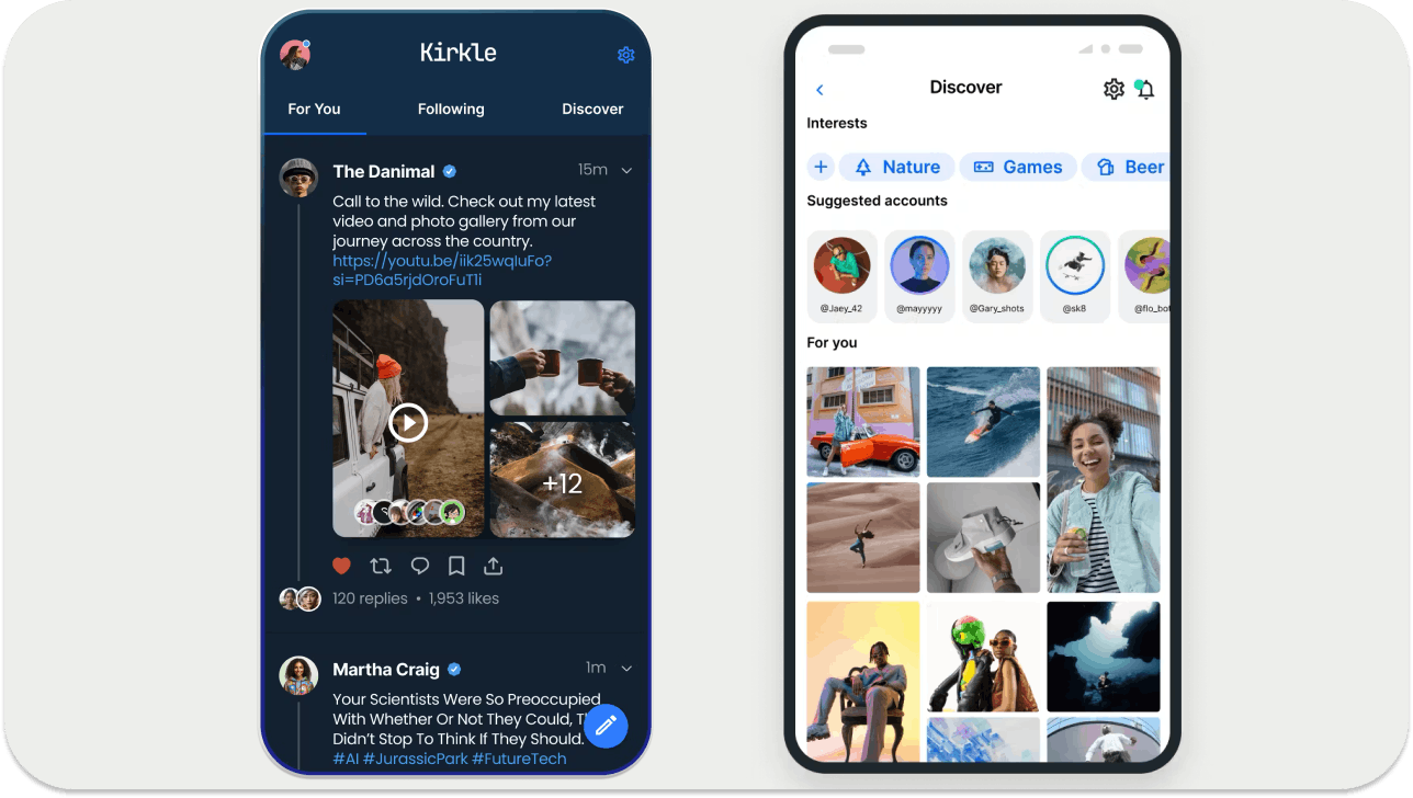 Feeds timeline example