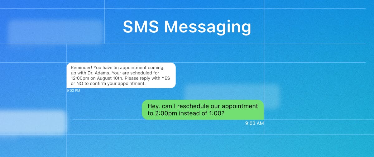 Example of SMS Messaging