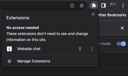 Chrome Extension permission