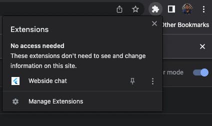 Chrome Extension permission