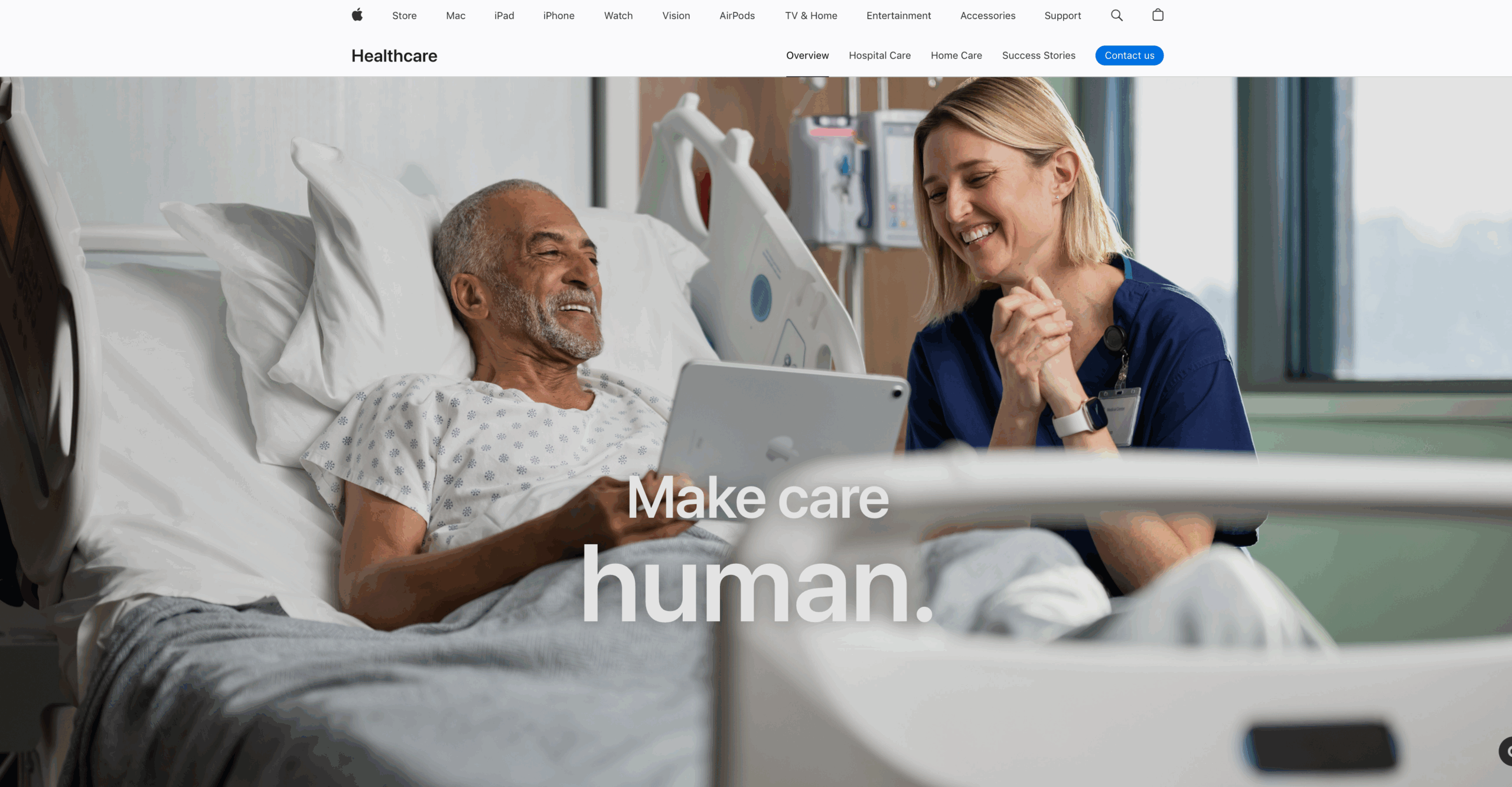Apple Health Records landing page